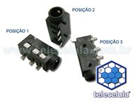 CONECTOR DE FONE DE OUVIDO UNIVERSAL PARA MP3 E MP4 UNIVERSAL